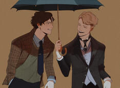☕️ Two gentlemens in a sunny day 🌂